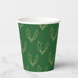 Vasos De Papel Colección Navidades simples - Holly