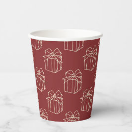 Vasos De Papel Colección Navidades simples - presente