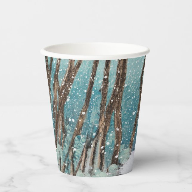 Vasos De Papel Colección Winter Walk (Anverso)