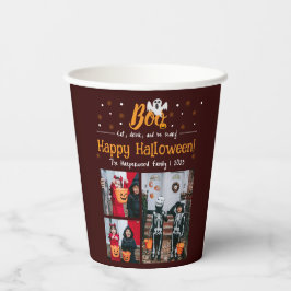 Vasos De Papel Collage de fotos Halloween de calabaza boina jack-