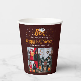 Vasos De Papel Collage de fotos Halloween de calabaza boina jack-