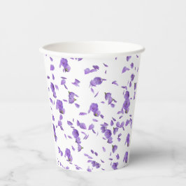 Vasos De Papel Color lila Pétalos de flor