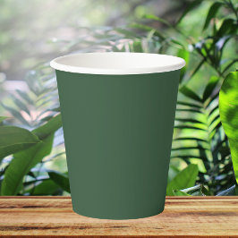 Vasos De Papel Color negro verde esmeralda sólido