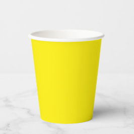 Vasos De Papel Color sólido amarillo canario