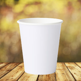 Vasos De Papel Color sólido blanco