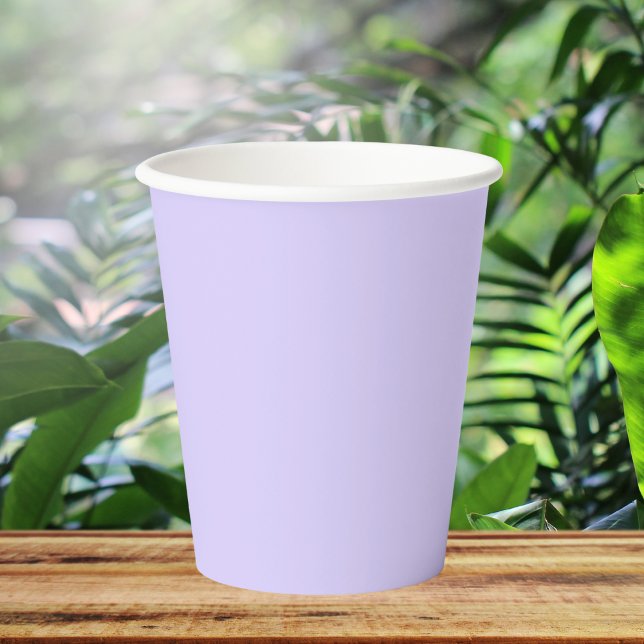Vasos De Papel Color sólido de lavanda pálida (Subido por el creador)
