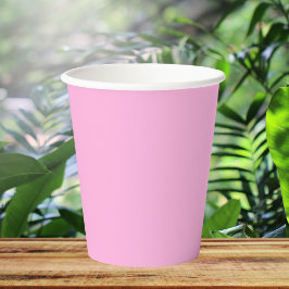 Vasos De Papel Color sólido rosa caliente claro