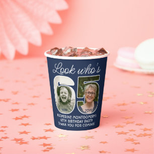 Vasos De Papel Colores de bricolaje ・ Ver quién es la fiesta de c