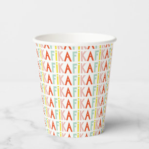 Vasos De Papel Colores de Fika