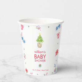 Vasos De Papel Colorful It's Cold Outside Winter Baby Shower 