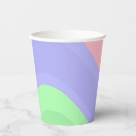 Vasos De Papel Colorful Swirl