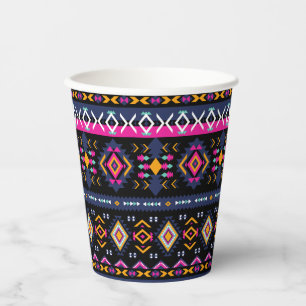 Vasos De Papel Colorido azteca