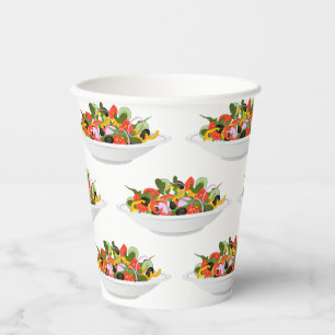 Vasos De Papel Coma más plantas con letras de motivación de ensal
