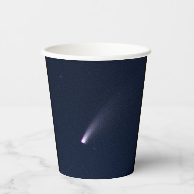 Vasos De Papel Cometa NEOWISE en el cielo nocturno (Anverso)