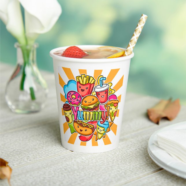 Vasos De Papel Comida rápida deliciosa (Subido por el creador)