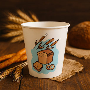 Vasos De Papel Comida rústica para granjas de pan integral