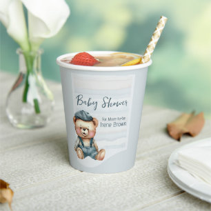 Vasos De Papel Cómodo Baby Shower personalizado