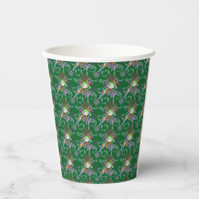 Vasos de papel con ajolote (Anverso)