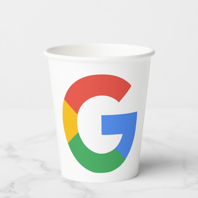 Vasos de papel con código QR de reseñas de Google  (Reverso )