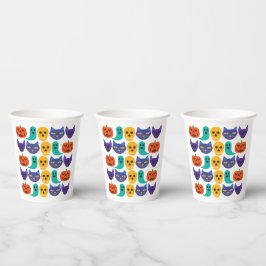 Vasos de papel con estampado de Halloween