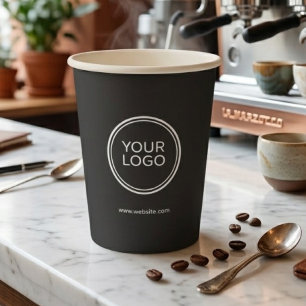 Vasos de papel con logotipo personalizado   Empres