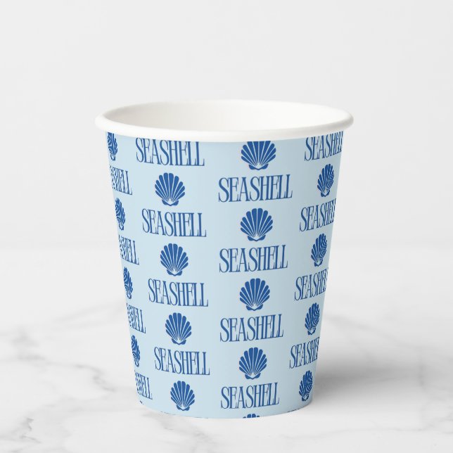 Vasos De Papel Concha marina (Anverso)