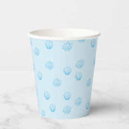 Vasos De Papel Conchas Veneras Minimalismo