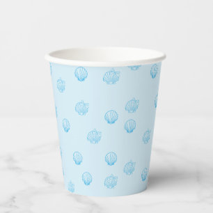 Vasos De Papel Conchas Veneras Minimalismo