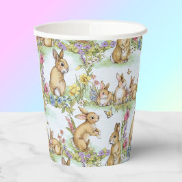 Vasos De Papel Conejo conejito de Pascua en un Fiesta de un jardí