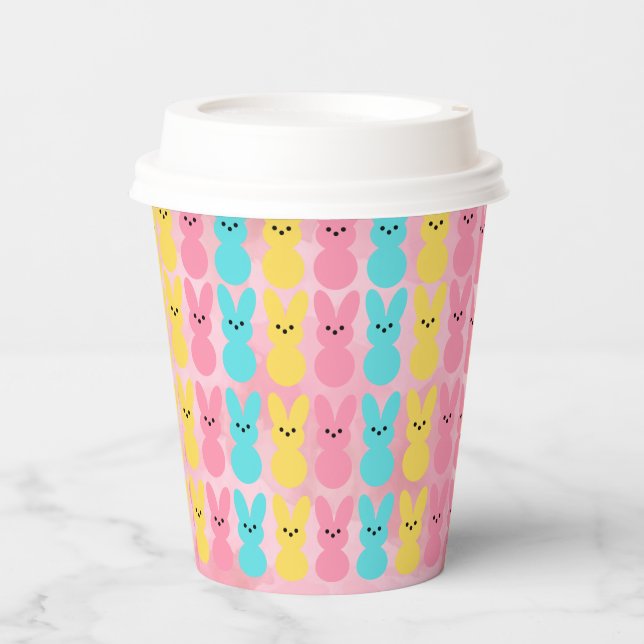 Vasos De Papel Conejo de Pascua (Anverso)