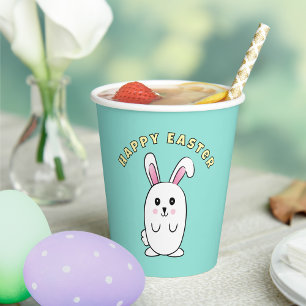 Vasos De Papel Conejo de pascua dulce Personalizado conejo de cam