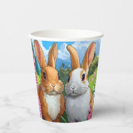 Vasos De Papel Conejos de verano