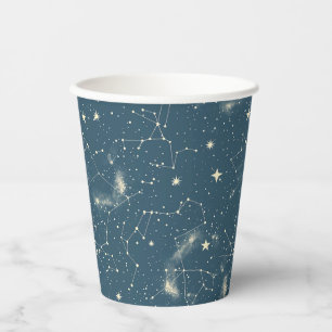 Vasos De Papel Constelación celeste - Noche estrellada (1)