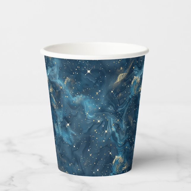 Vasos De Papel Constelación celeste - Noche estrellada (8) (Anverso)