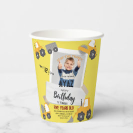 Vasos De Papel Construction Dump Truck Party Boy Birthday 