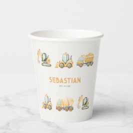 Vasos De Papel Construction Dump Truck Party Paper Cup