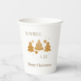 Vasos De Papel Cookies de Gingerbread