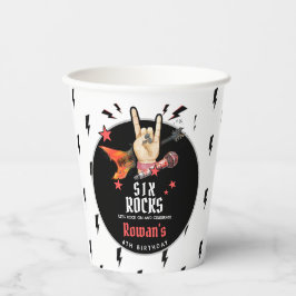 Vasos De Papel Cool Punk Rockstar Any Age Birthday 
