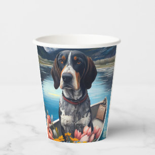 Vasos De Papel Coonhound de Bluetick en una remo: Una aventura pa
