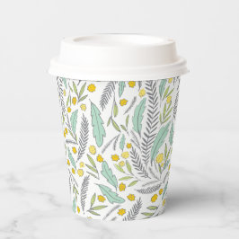 Vasos De Papel Copa Baby Shower Neutral de género Sweet Sprigs