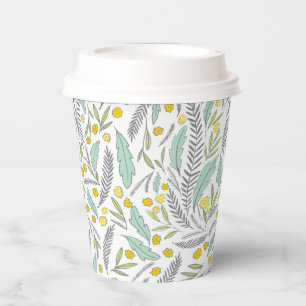 Vasos De Papel Copa Baby Shower Neutral de género Sweet Sprigs