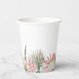 Vasos De Papel Copa Boho de Papel Flor