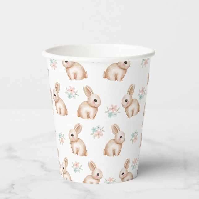 Vasos De Papel Copa Bunny Birthday Party (Anverso)