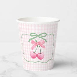 Vasos De Papel Copa De Aniversario De Cherry En Top