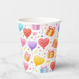Vasos De Papel Copa de fiesta de globos TreHeart para muchas ocas
