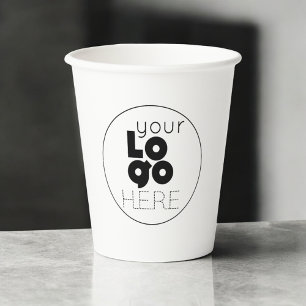 Vasos De Papel Copa de Fiesta de papel desechable con logotipo de