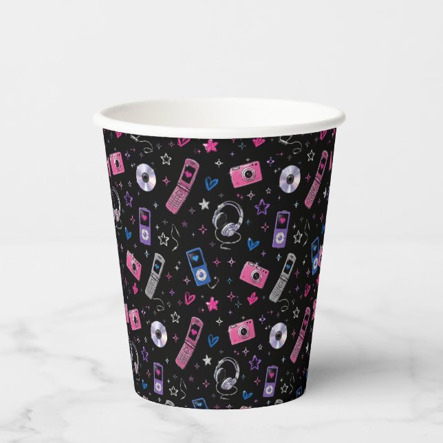 Vasos De Papel Copa de fiesta retro Y2K (Anverso)