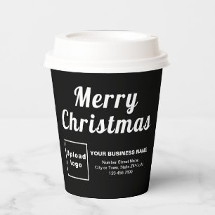 Vasos De Papel Copa de navidades de papel negro