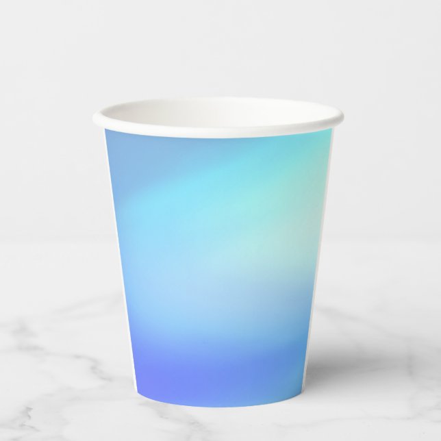 Vasos De Papel Copa de papel azul cielo (Anverso)