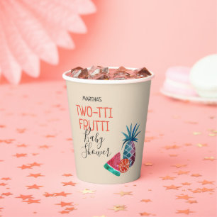 Vasos De Papel Copa de Papel Baby Shower de Frutti